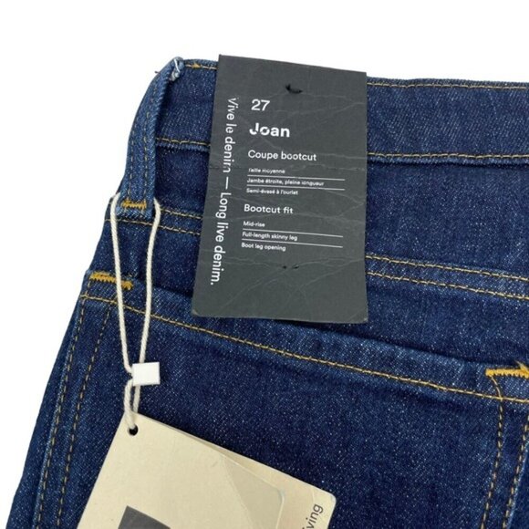 NWT FRANK & OAK The Joan Mid Rise Bootcut Fit Jeans 27 - Picture 10 of 11